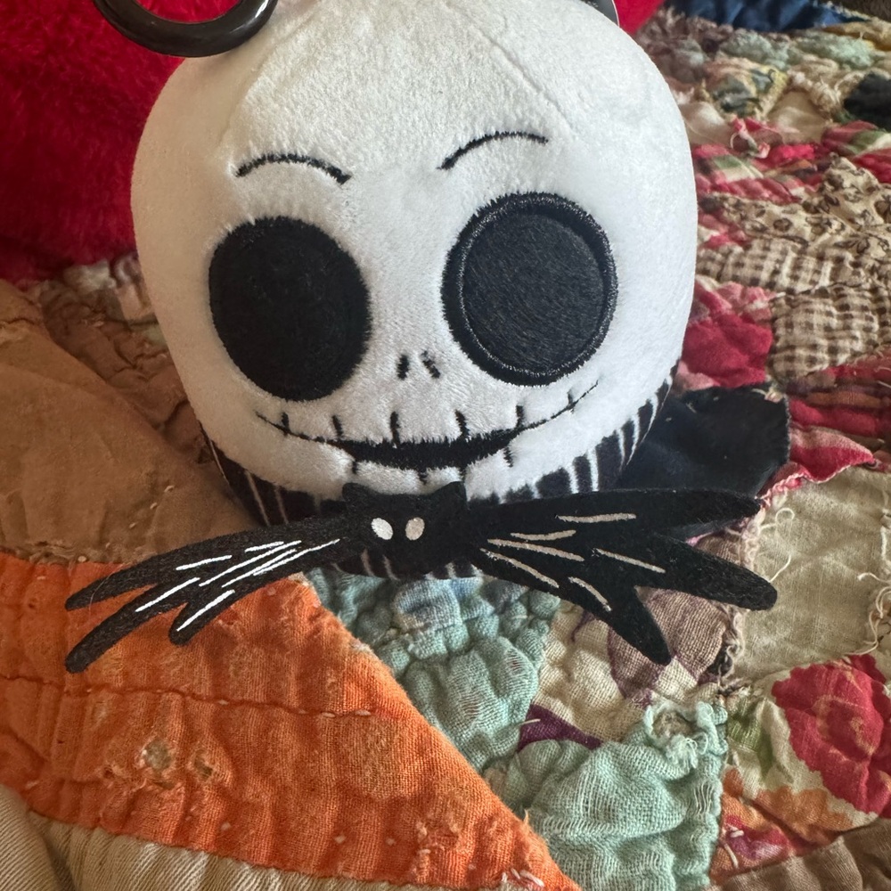 Adorable nightmare before Christmas bag clip squishmallow